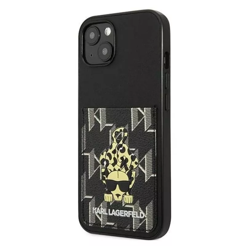 Karl Lagerfeld KF001284 Custodia rigida Karlimals Cardslot per iPhone 13/14/15 6,1
