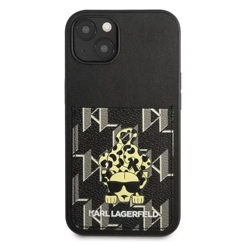 Karl Lagerfeld KF001284 Custodia rigida Karlimals Cardslot per iPhone 13/14/15 6,1