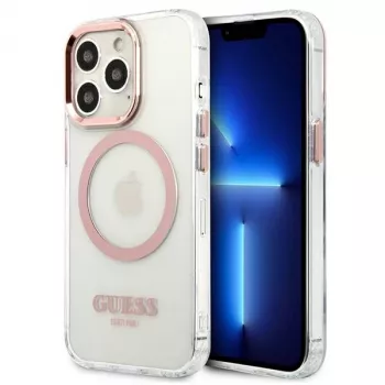 Guess Custodia rigida Metal Outline MagSafe per iPhone 13 Pro / 13 6,1