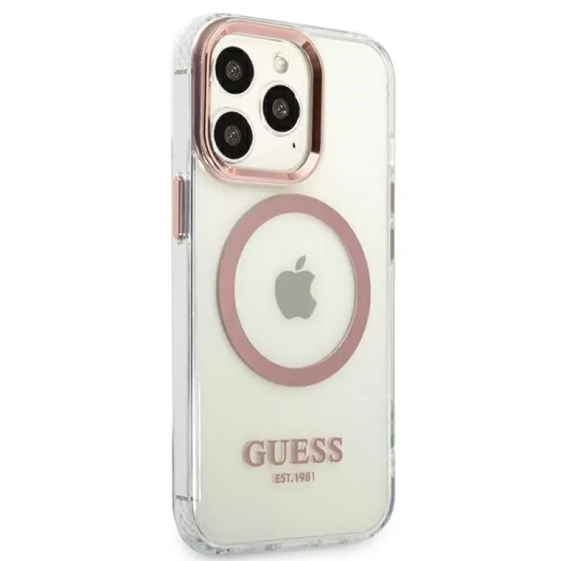 Guess Custodia rigida Metal Outline MagSafe per iPhone 13 Pro / 13 6,1