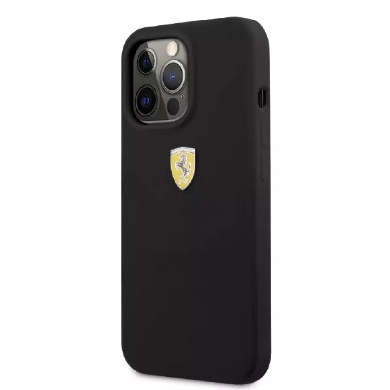 Ferrari FESSIHMP13XBK Custodia rigida in silicone MagSafe per iPhone 13 Pro Max 6,7