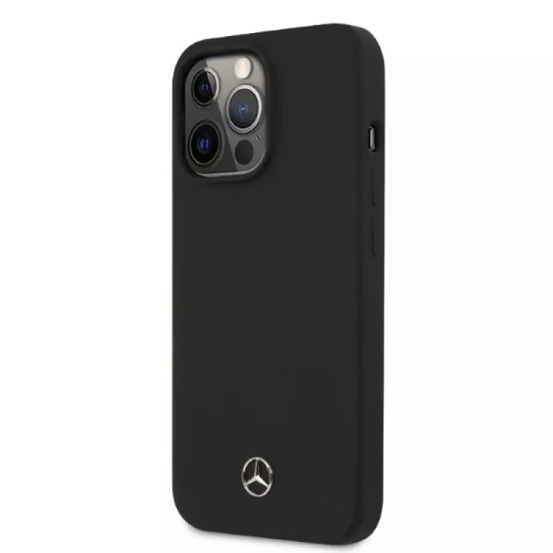 Mercedes-Benz MEHMP13LSILBK Custodia in silicone nera con MagSafe per iPhone 13 Pro/13 6,1