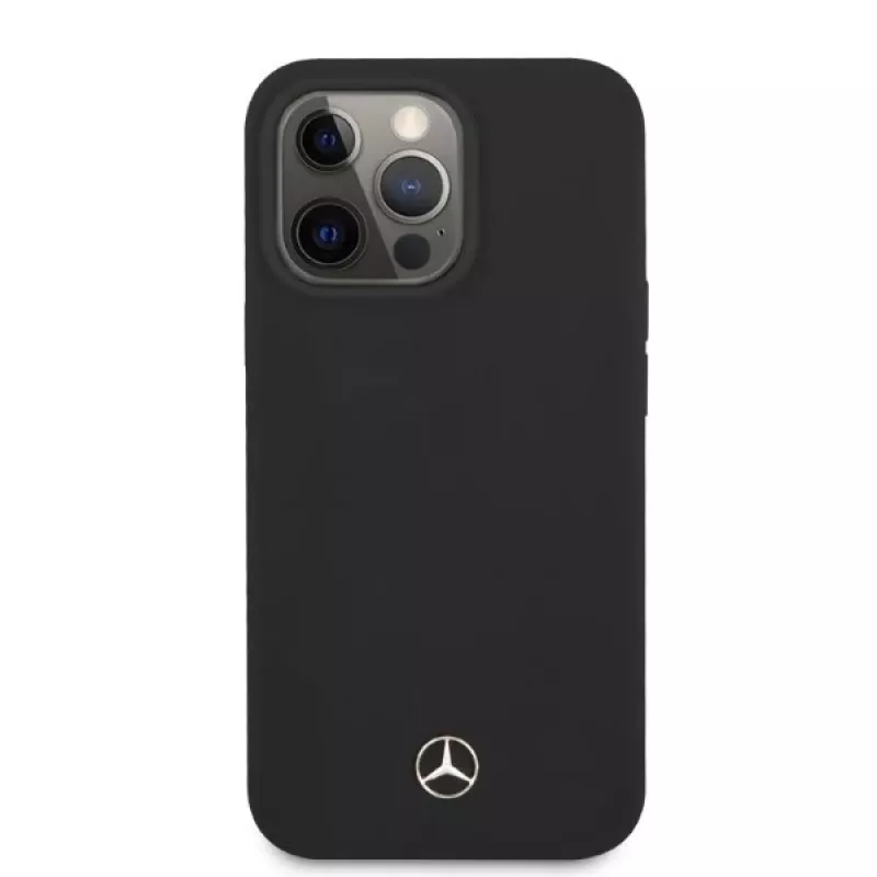 Mercedes-Benz MEHMP13LSILBK Custodia in silicone nera con MagSafe per iPhone 13 Pro/13 6,1