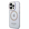Guess Custodia rigida Gold Outline Translucent per Apple iPhone 14 Pro 6,1