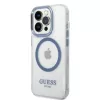 Guess Custodia rigida Metal Outline MagSafe per Apple iPhone 14 Pro Max 6,7