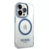 Guess Custodia rigida Metal Outline MagSafe per Apple iPhone 14 Pro Max 6,7