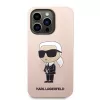 Karl Lagerfeld KLHCP14XSNIKBCP Custodia rigida in silicone Ikonik per iPhone 14 Pro Max 6,7