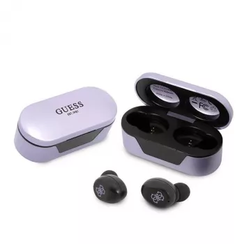 Guess GUTWST31EU Auricolari True Wireless Stereo Bluetooth 5.3 con custodia di ricarica - viola