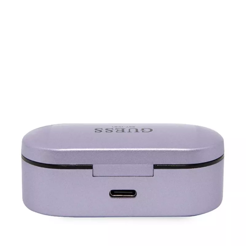 Guess GUTWST31EU Auricolari True Wireless Stereo Bluetooth 5.3 con custodia di ricarica - viola
