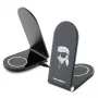 Karl Lagerfeld Caricatore wireless pieghevole 2-in-1 15W nero Ikonik MagSafe