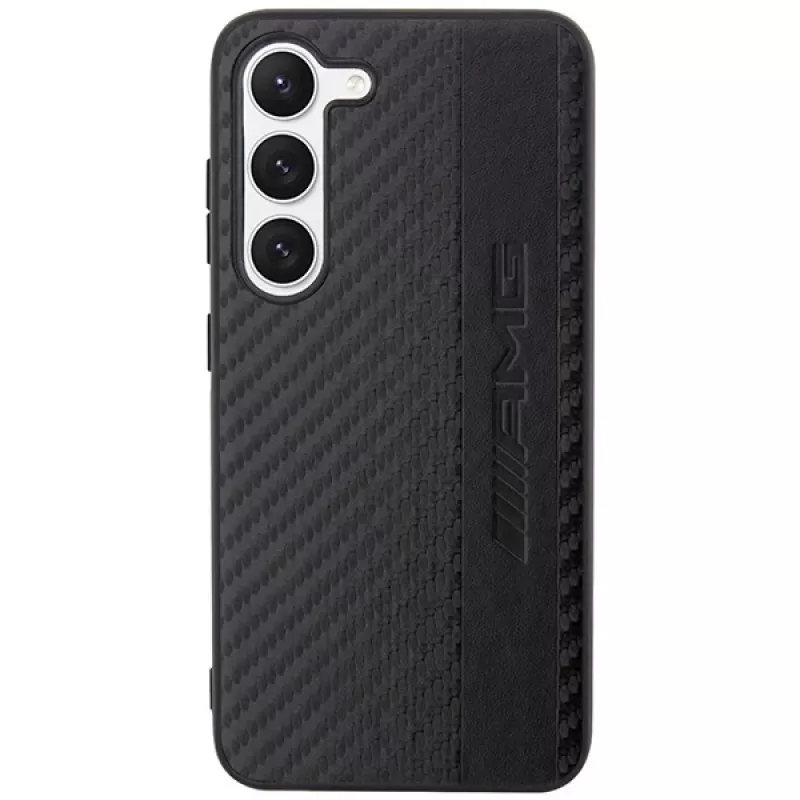 AMG Custodia rigida per Samsung Galaxy S23+ (SM-S916) - Carbon Stripe & Embossed, nero