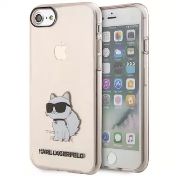 Karl Lagerfeld KLHCI8HNCHTCP Custodia rigida Ikonik Choupette per iPhone 7/8/SE 2020/SE 2022, rosa