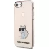 Karl Lagerfeld KLHCI8HNCHTCP Custodia rigida Ikonik Choupette per iPhone 7/8/SE 2020/SE 2022, rosa