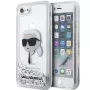 Karl Lagerfeld KLHCI8LNKHCH Custodia rigida Glitter Karl Head per iPhone 7/8/SE 2020/SE 2022, argento