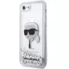 Karl Lagerfeld KLHCI8LNKHCH Custodia rigida Glitter Karl Head per iPhone 7/8/SE 2020/SE 2022, argento