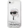 Karl Lagerfeld KLHCI8LNKHCH Custodia rigida Glitter Karl Head per iPhone 7/8/SE 2020/SE 2022, argento