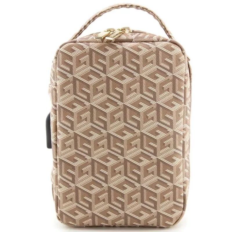 Guess GUHBHGCFSEW Organizer Bag marrone GCube Stripe