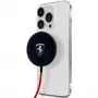 Ferrari FECBMSMENK 15W MagSafe Wireless Charging Pad - nero
