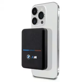 BMW M Collection MagSafe Power Bank 5000mAh 15W caricatore wireless con cavo USB-C nero