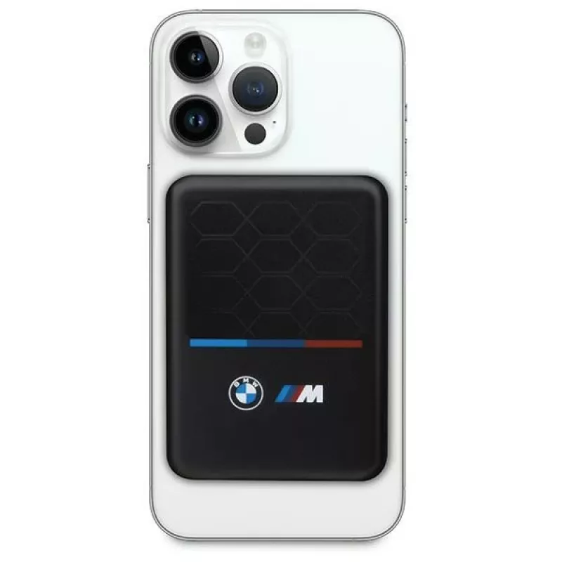 BMW M Collection MagSafe Power Bank 5000mAh 15W caricatore wireless con cavo USB-C nero