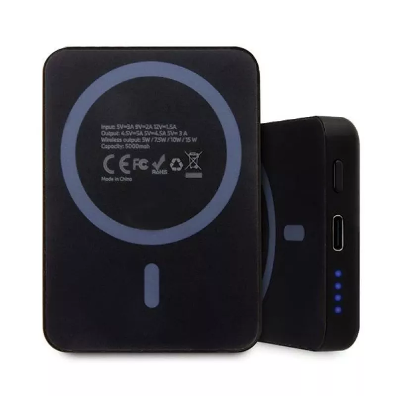 BMW M Collection MagSafe Power Bank 5000mAh 15W caricatore wireless con cavo USB-C nero