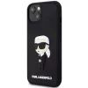 Karl Lagerfeld KLHCP14M3DRKINK Hardcase Rubber Ikonik 3D per iPhone 14 Plus / 15 Plus 6.7 nero