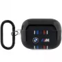 BMW custodia protettiva per AirPods Pro 2ª generazione, nera, con design M-Stripe