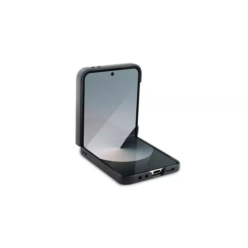 BMW Hardcase Carbon Blue Line per Samsung Galaxy Z Flip6 / Z Flip7 FE - nero