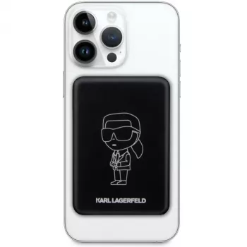Karl Lagerfeld Ikonik MagSafe Wireless Power Bank 3000mAh nero