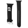 Karl Lagerfeld 3D Rubber Karl Head cinturino per Apple Watch 42/44/45/49mm nero