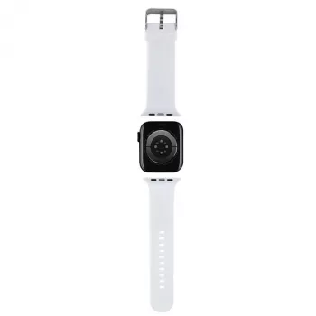Karl Lagerfeld 3D Rubber Karl Head bracciale Apple Watch 42/44/45/49mm bianco