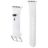 Karl Lagerfeld 3D Rubber Karl Head bracciale Apple Watch 42/44/45/49mm bianco