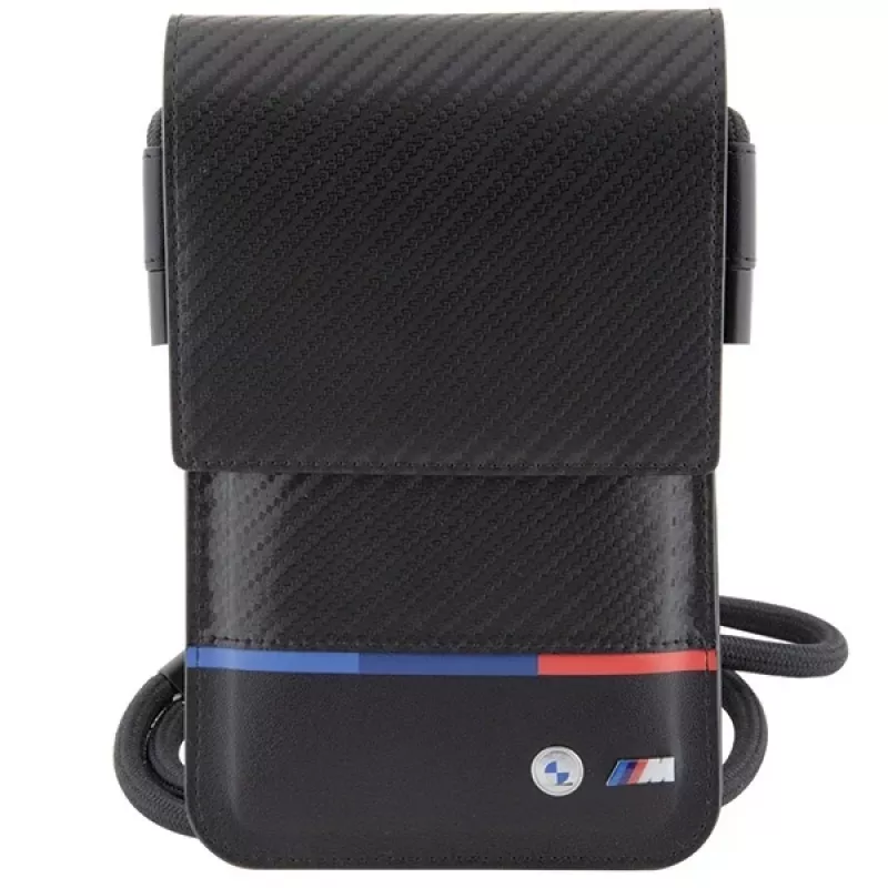 BMW Carbon Tricolor Line Borsa portafoglio nera
