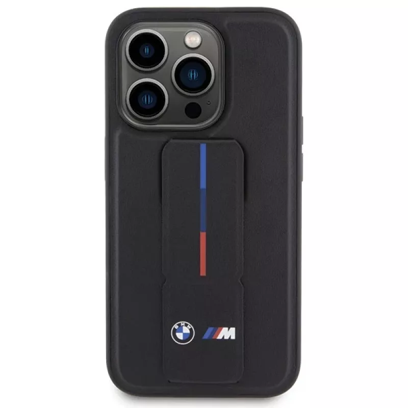 BMW Hardcase Grip Hot Stamp per iPhone 15 Pro 6,1 inch nero