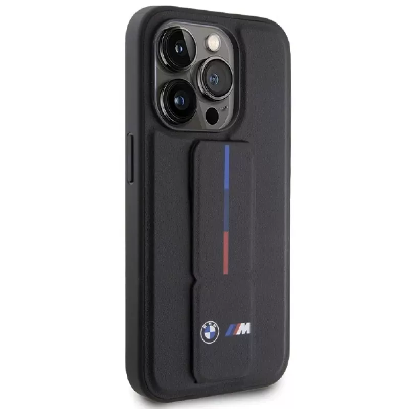 BMW Hardcase Grip Hot Stamp per iPhone 15 Pro 6,1 inch nero