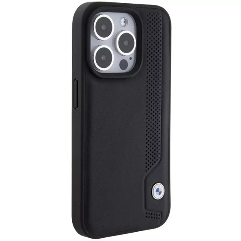BMW BMHCP15X22RBDK Hardcase pelle Blue Dots per iPhone 15 Pro Max 6,7