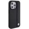 BMW M Collection iPhone 15 Pro Max 6,7 inch nero Hardcase pelle texture e strisce