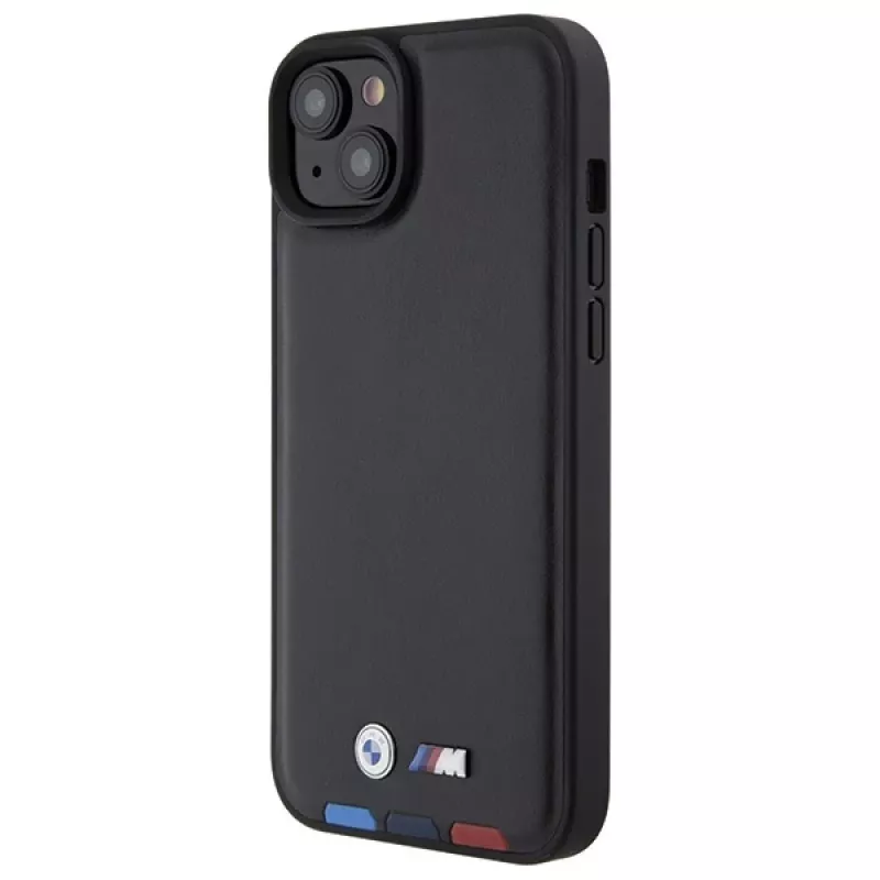 BMW M Collection Leather Stamp Retro cover per iPhone 15 Plus / 14 Plus 6,7