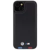 BMW M Collection Leather Stamp Retro cover per iPhone 15 Plus / 14 Plus 6,7
