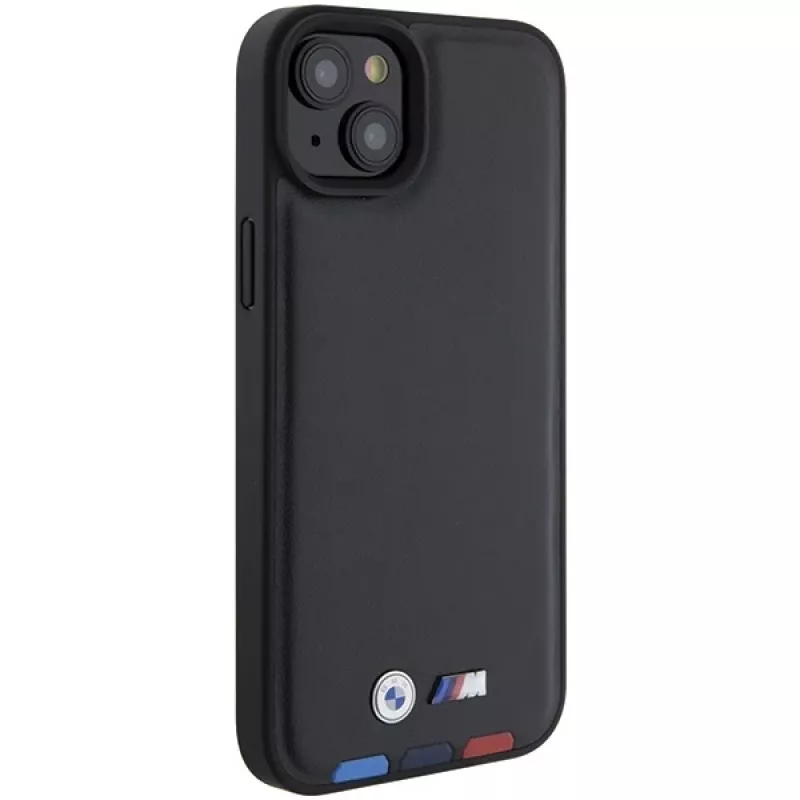 BMW M Collection Leather Stamp Retro cover per iPhone 15 Plus / 14 Plus 6,7