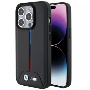 BMW BMHCP15L22PVTK iPhone 15 Pro 6,1 inch nero Hardcase Quilted Tricolor