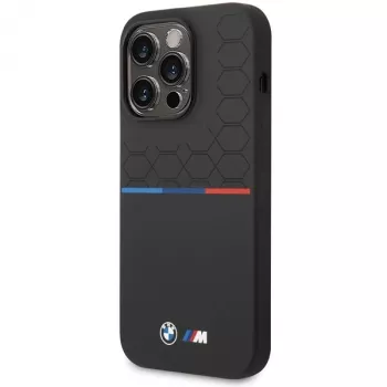 BMW M Collection custodia in silicone per Apple iPhone 15 Pro Max 6,7 inch nero motivo