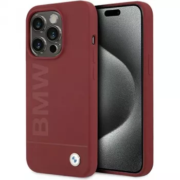 BMW M Collection Custodia rigida in silicone compatibile MagSafe per Apple iPhone 15 Pro 6,1