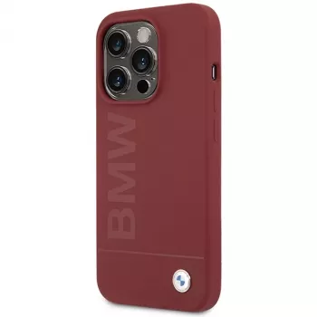 BMW M Collection Custodia rigida in silicone compatibile MagSafe per Apple iPhone 15 Pro 6,1