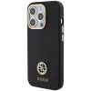 Guess GUHCP15LM4DGPK iPhone 15 Pro 6.1 nero Hardcase Silicone Logo Strass 4G