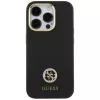 Guess GUHCP15LM4DGPK iPhone 15 Pro 6.1 nero Hardcase Silicone Logo Strass 4G