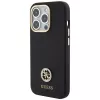 Guess GUHCP15XM4DGPK Custodia rigida in silicone con logo e strass 4G per Apple iPhone 15 Pro Max 6,7