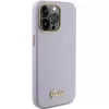 Guess GUHCP15LPGMCSL Custodia rigida Glitter Glossy Script per iPhone 15 Pro 6,1