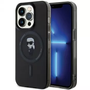 Custodia rigida Karl Lagerfeld Ikonik MagSafe per iPhone 14 Pro 6,1