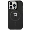 Custodia Karl Lagerfeld MagSafe IML Ikonik per iPhone 15 Pro nero